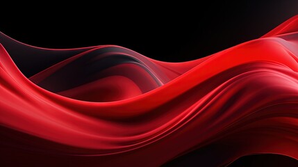  a red and black background with a wavy design on it.  generative ai