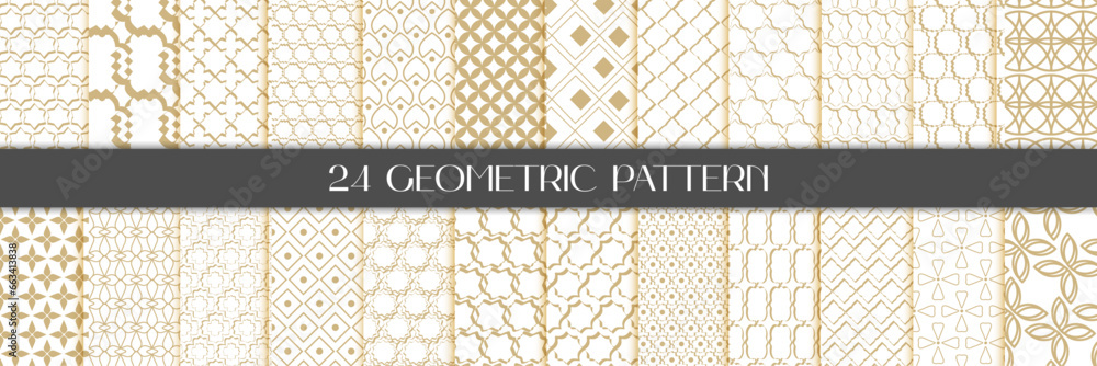 Poster minimalist geometric patterns set. abstract lines seamless pattern for textile, fabric, surface and 