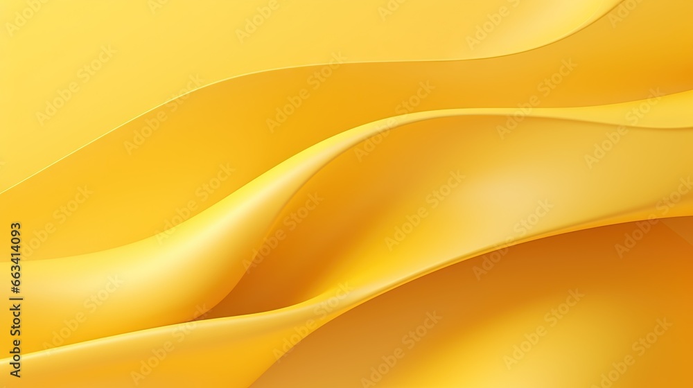 Poster a close up of a yellow background with a wavy design. generative ai