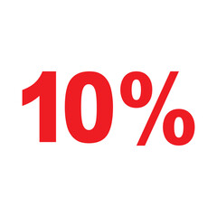 Vector icon 10%