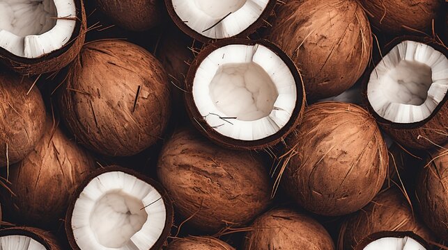 coconuts background  generated by AI tool