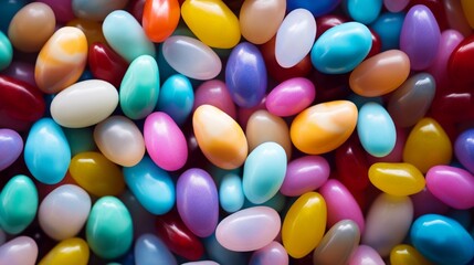 Fototapeta premium colorful candy on a white background abstract background generated by AI tool