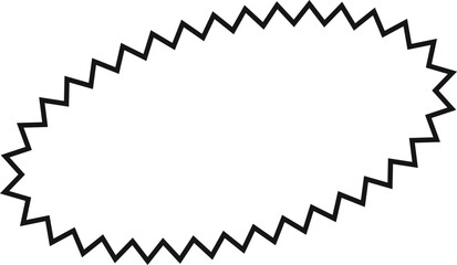 Starburst sticker set - collection of special offer sale oval and round shaped sunburst labels and badges. Promo stickers with star edges. Vector.