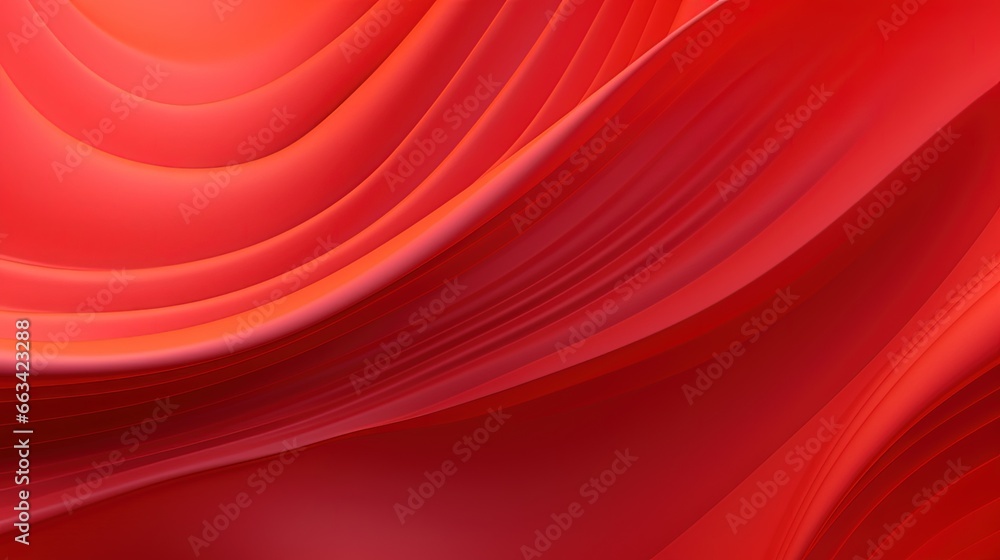 Poster a red background with wavy lines and a white background with a red background and a white background