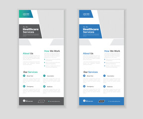 Medical Roll-Up Or Dl Flyer Design Template For Your Business