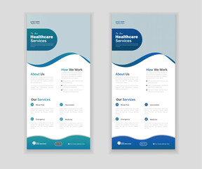 Medical Roll-Up Or Dl Flyer Design Template For Your Business