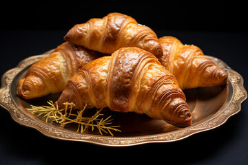 Golden Moments with Croissants