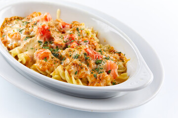 pasta with vegetable and cheese