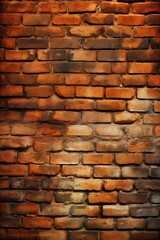 Fototapeta premium Brick wall background. Copy space, add design, text or logo. Ai generative