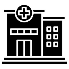 Obraz premium Hospital Building Icon
