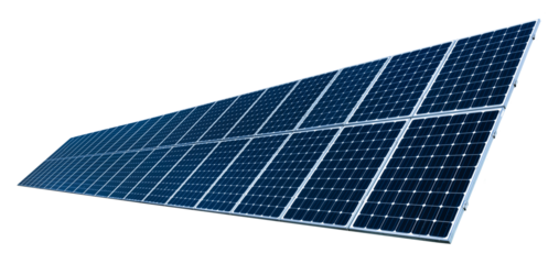 Solar panel on a white background. Ecology. Eco-friendly solar energy