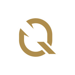 Letter Q design element icon with modern creative unique concept