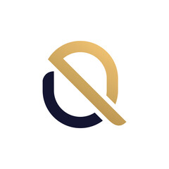 Letter Q design element icon with modern creative unique concept