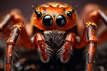 Close-up picture of a spider.	
