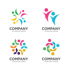 Community design element icon with creative modern concept