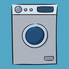 washing machine. Concept isolated. Flat cartoon style vector