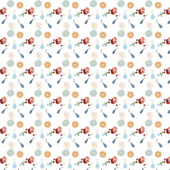 seamless pattern with flowers
