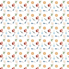 seamless pattern with flowers