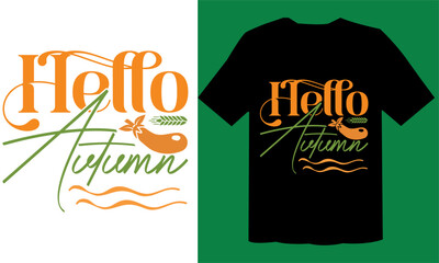 Hello Autumn SVG File , Friday Day T shirt 