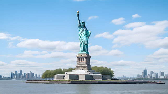 Beautiful Statue Of Liberty illustration