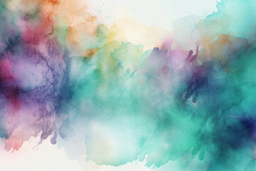 Abstract colorful watercolor for background. Texture paper. Digital art painting. - obrazy, fototapety, plakaty