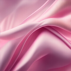 Fototapeta premium pink satin background - Pink satin fabric - silk background - Generative AI