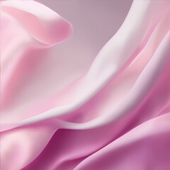 Obraz premium pink satin background - Pink satin fabric - silk background - Generative AI