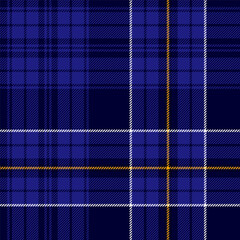 Classic plaid or tartan pattern with yellow and blue - 663442651