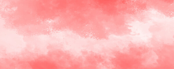 Light Pink background with clouds, light pink grunge texture with grainy, Light ink canvas for modern creative grunge design. Watercolor on deep light pink paper background. Vivid textured aquarelle.