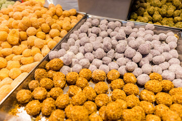 Taiwanese traditional dessert sesame balls