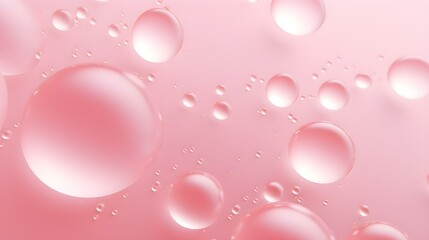 Abstract Background of Water Bubbles in light pink Colors. Modern Wallpaper