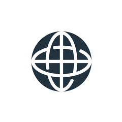 Web icon in trendy flat style isolated on white background.  web symbol for web and mobile applications.