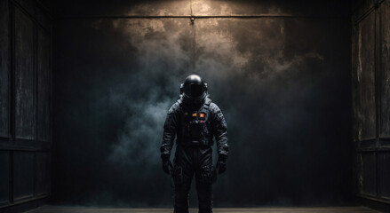 spooky spaceman, horror concept