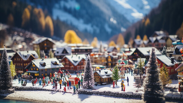 miniature christmas landscape