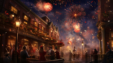 Fototapeta premium New Year's celebration