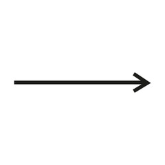 Right arrow icon vector, right arrow sign symbol vector flat trendy illustration isolated on white background. - obrazy, fototapety, plakaty