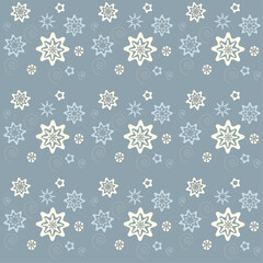 seamless pattern with snowflakes