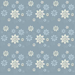 seamless pattern with snowflakes