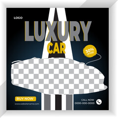 Car rental sale promotion social media instagram post template design