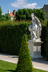 Sculptures in the Belvedere Garden in Vienna