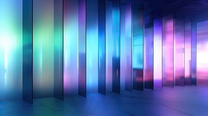 abstract colorful background Glass lighted pastel wall