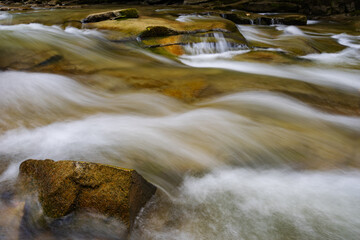 Mountain river with stones