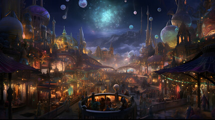 Fototapeta premium Beautiful fantasy illustration