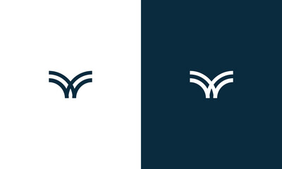 collection of initial w logo design vector