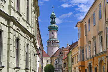 Firewatch tower old town in Sopron Hungary