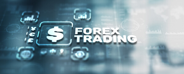 Forex trading concept. Online trading and consulting. Finance background