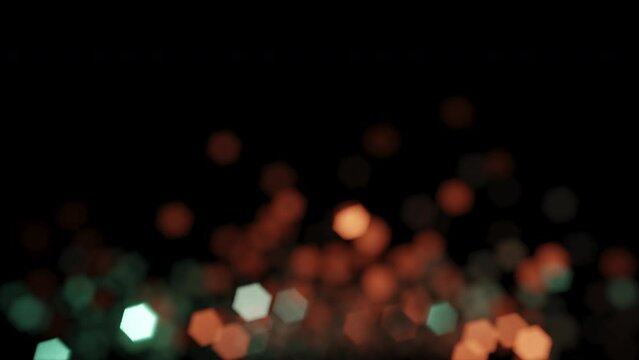 Abstract Bokeh Christmas City Lights Twinkling Shimmering Motion Background Loop
