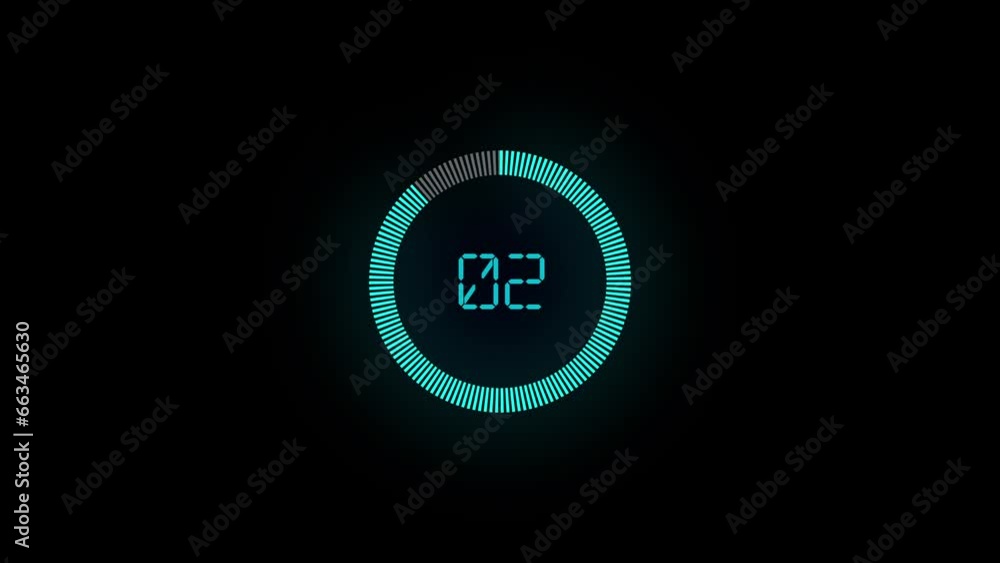 Poster circle abstract color loading count animation