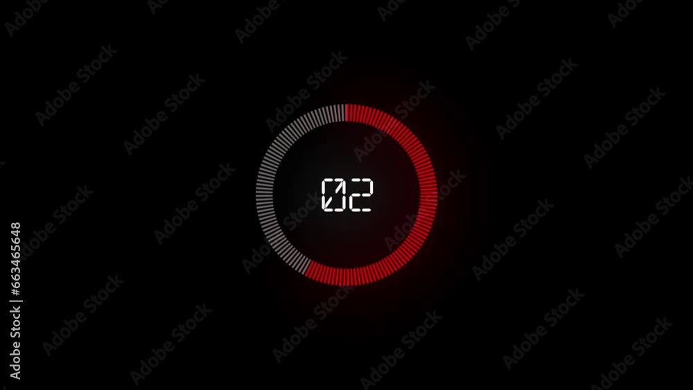 Aufkleber loading incite come down number one to ten animation with background .