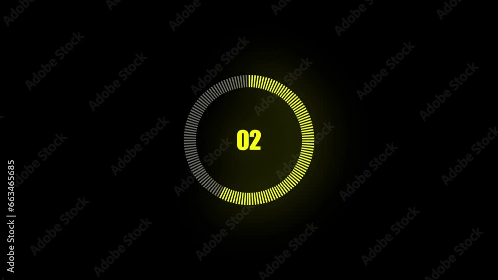 Poster loading incite come down number one to ten animation with background .